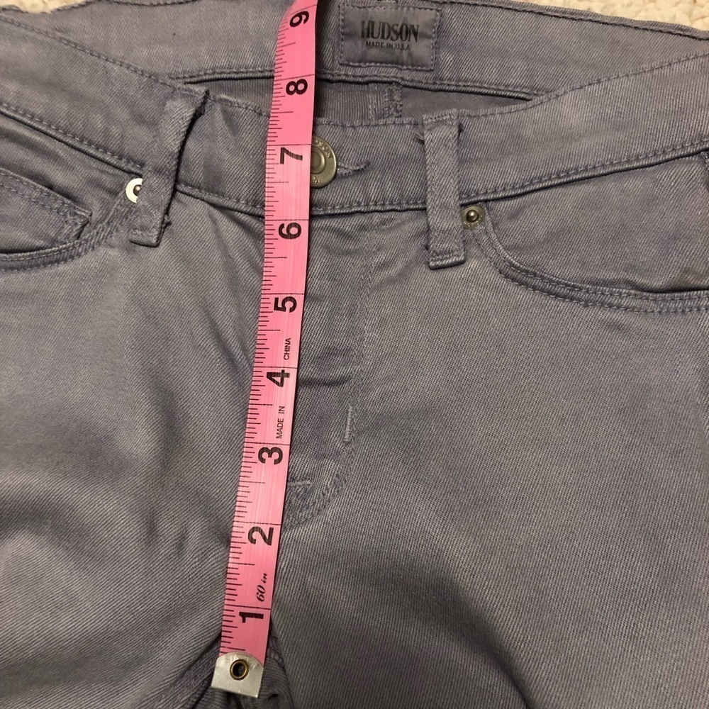 Hudson‎ DIY Tie-Dye Skinny Jeans. Size 24. Light Blue and White. Zip fly. - Picture 8 of 16